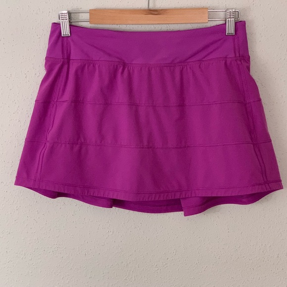 Lululemon 2022 Pace Rival Mid-Rise Skirt *Long Vivid Plum Size 6 - Picture 16 of 16